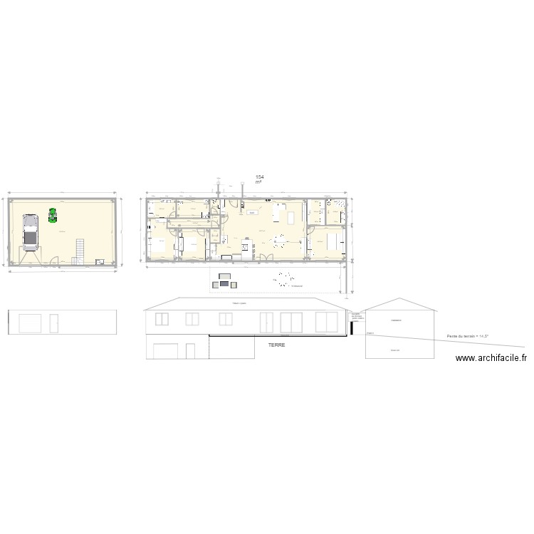 Avec ssol et chb parent levé du soleil ave avancée. Plan de 0 pièce et 0 m2