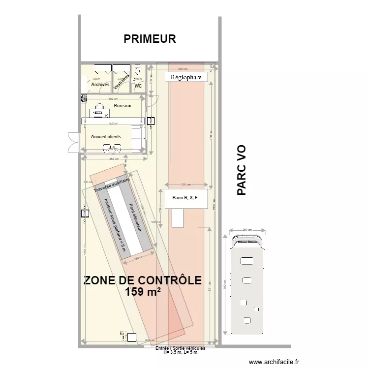 CCT VL Station service ENGEN. Plan de 