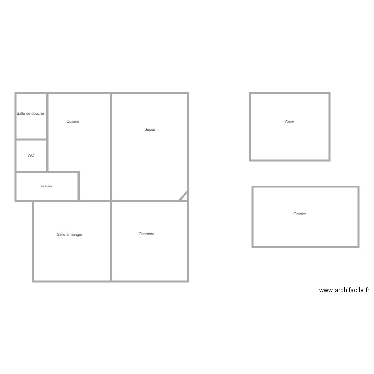 RDC saint julien gauche. Plan de 0 pièce et 0 m2