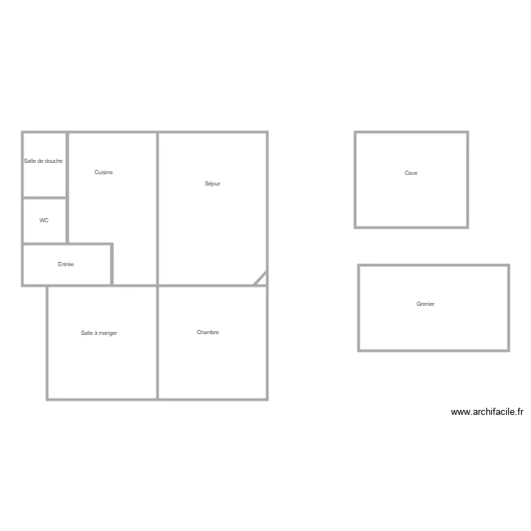 RDC saint julien gauche. Plan de 