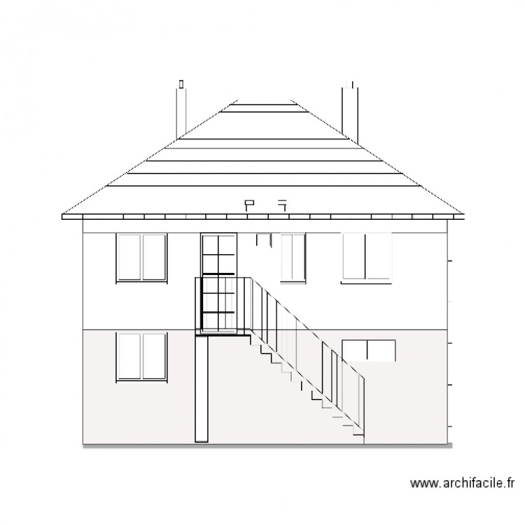 plan des façades. Plan de 0 pièce et 0 m2