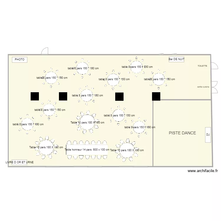 CHATE DE LA MOTHE . Plan de 