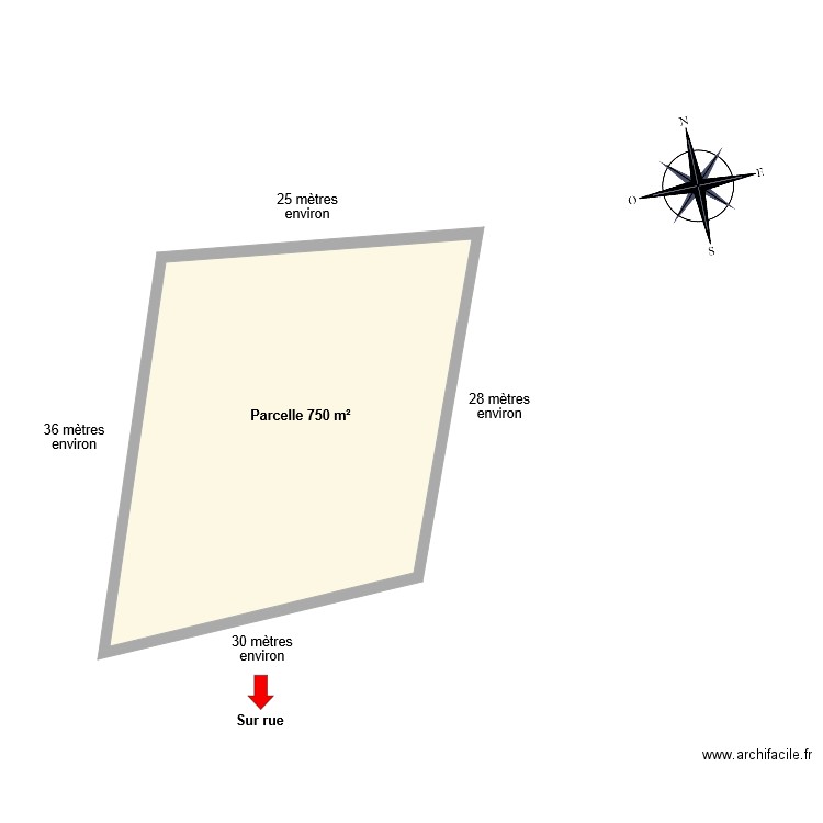 FAUX 750 m. Plan de 0 pièce et 0 m2