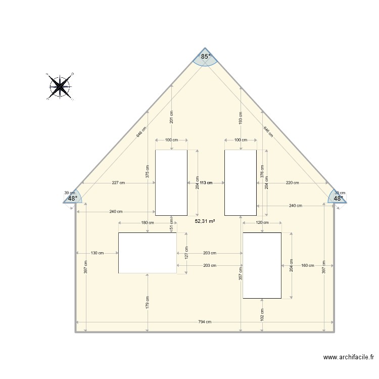 Facade BALCON ESSAI. Plan de 0 pièce et 0 m2