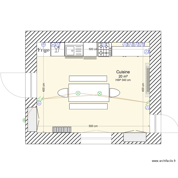 cuisine bois coutant. Plan de 0 pièce et 0 m2