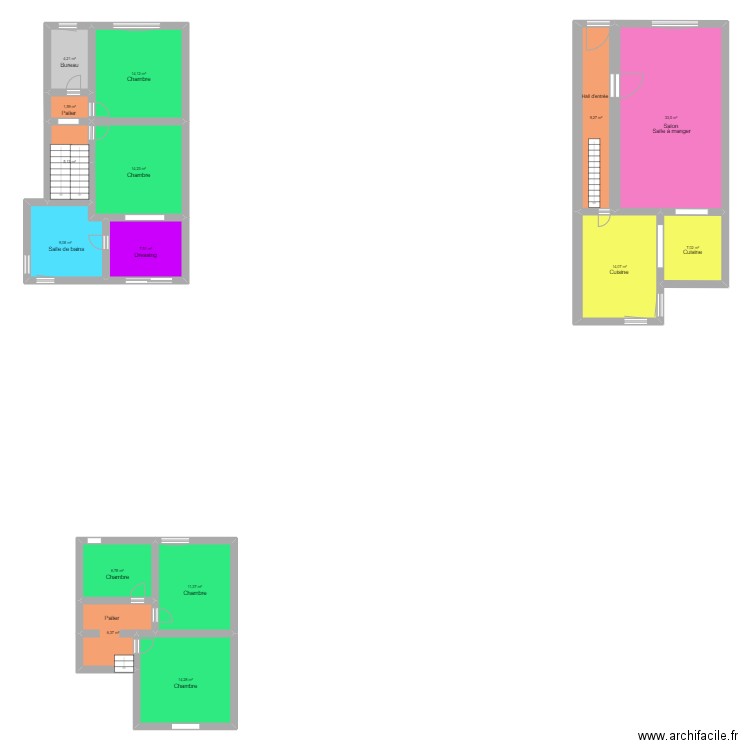 Heids 51. Plan de 15 pièces et 159 m2