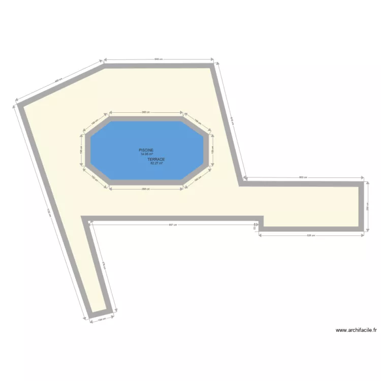 MORDANT PISCINE . Plan de 