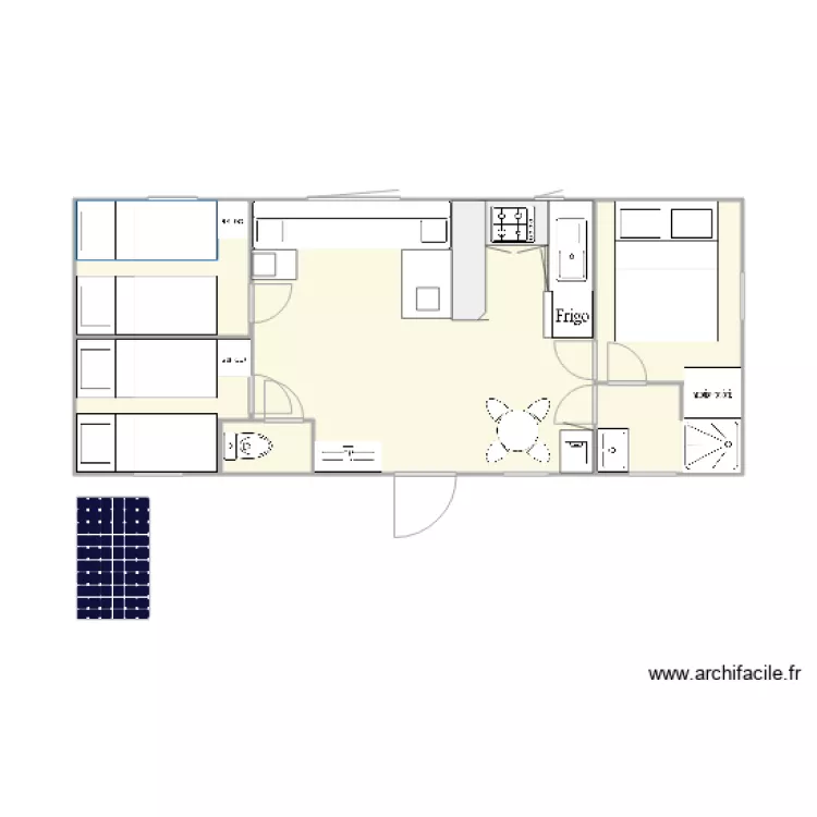 mobil home ext. Plan de 