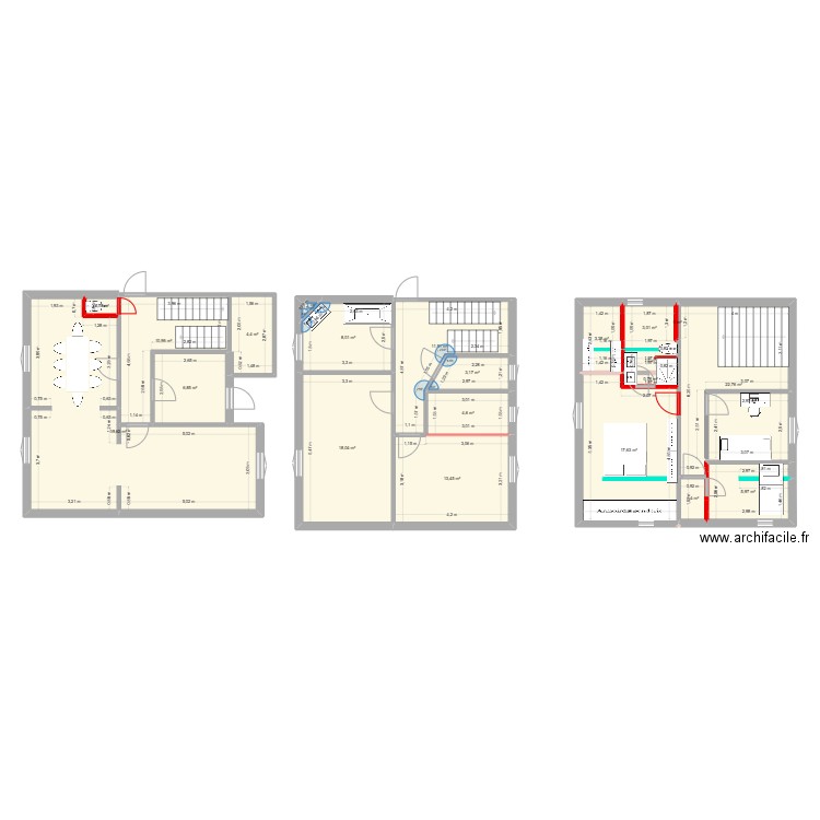 Amenagements 2. Plan de 20 pièces et 178 m2