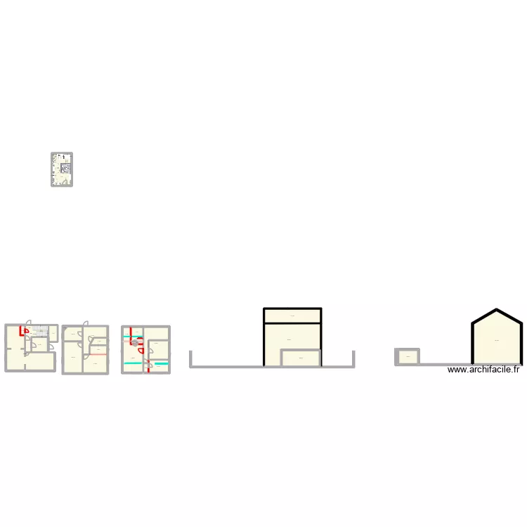 Amenagements 2. Plan de 26  et 369 m²