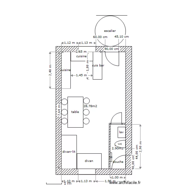 98 r deceuninck 1e étage trav e m2. Plan de 98 r deceuninck 1e étage trav e m2. Plan de