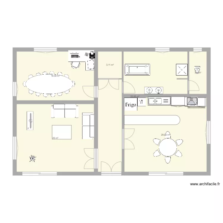 Maison L&eacute;onard. Plan de 