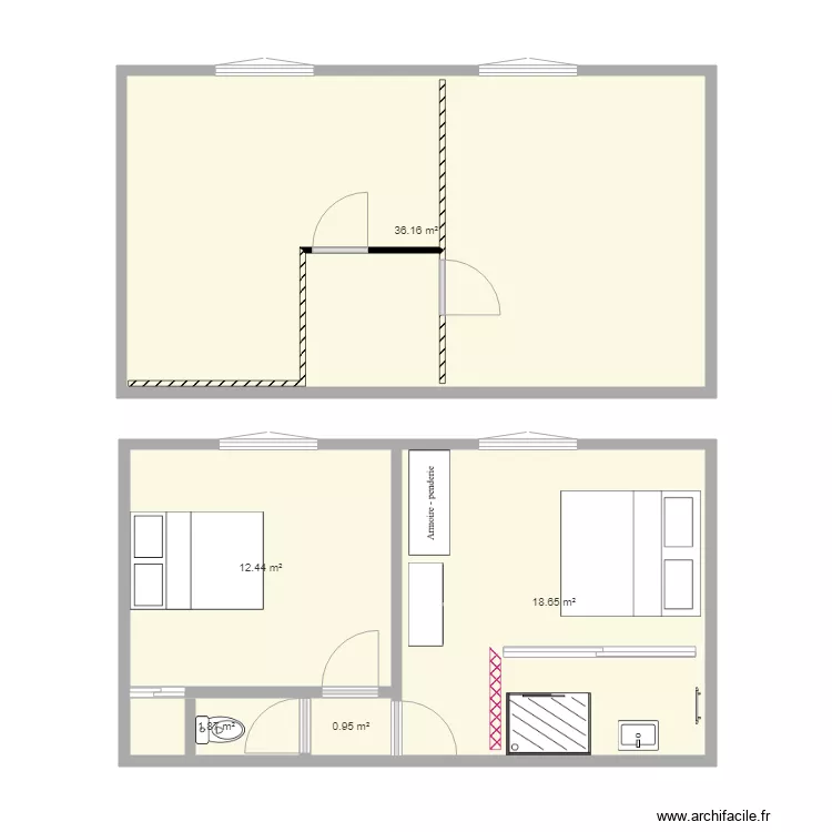 salle de bain 1. Plan de salle de bain 1. Plan de