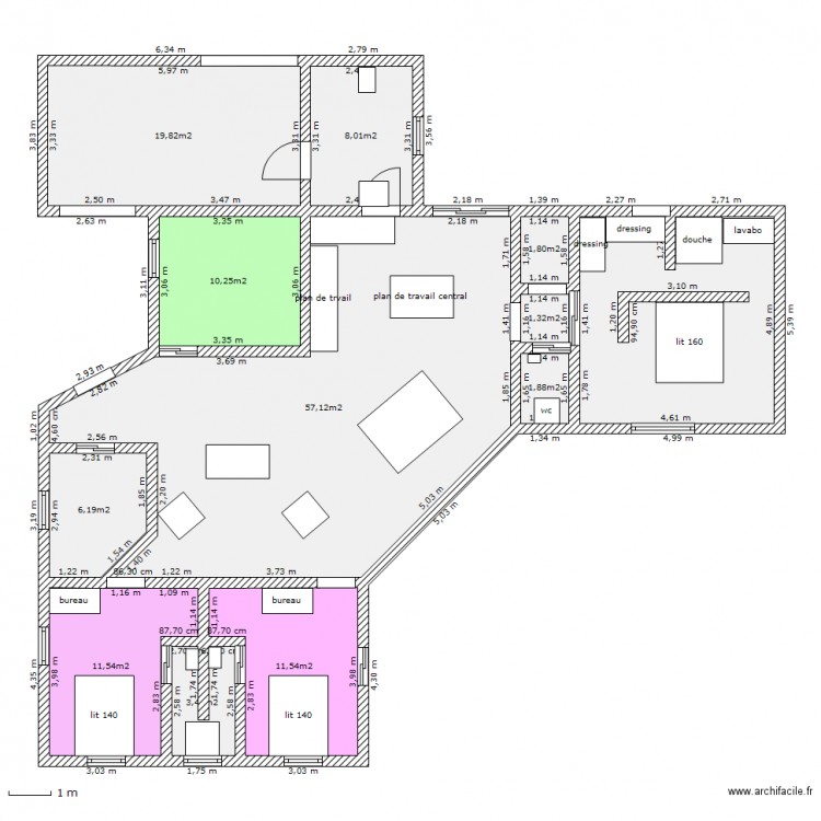 merzeau. Plan de 0 pièce et 0 m2