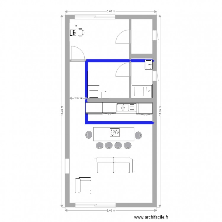 forcal salon apres travaux rdc plan de masse 1. Plan de 0 pièce et 0 m2