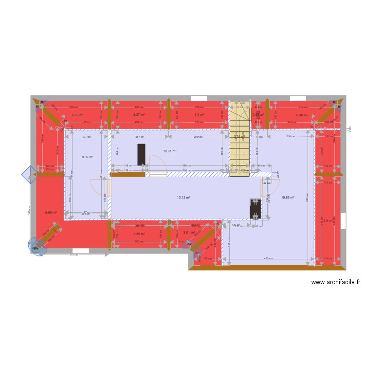 Combles SH. Plan de 0 pièce et 0 m2