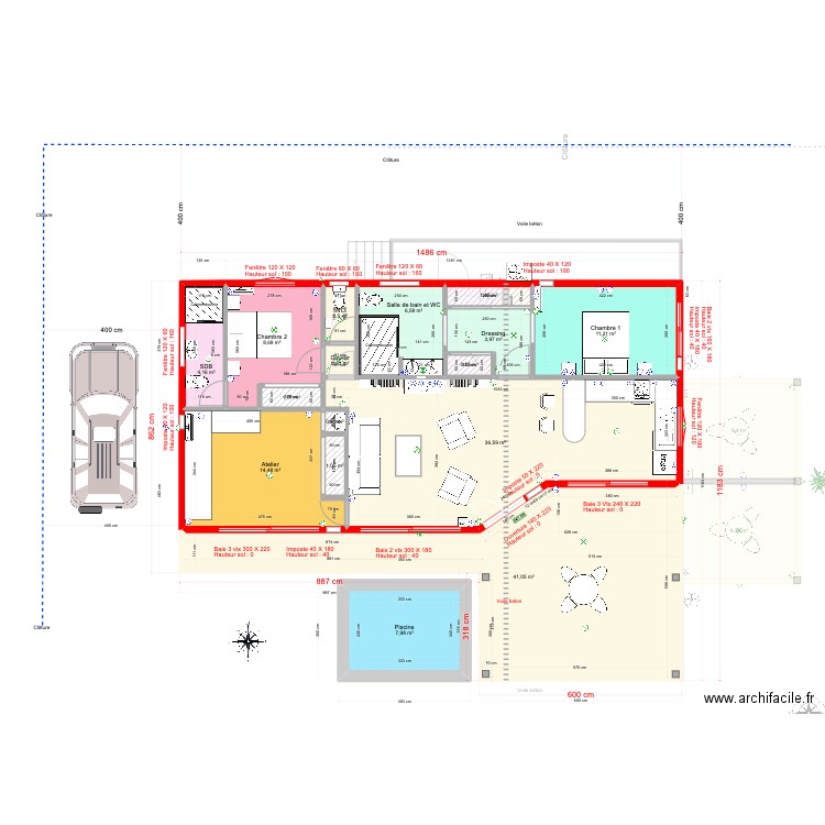 la Balinaise Lynda. Plan de 0 pièce et 0 m2