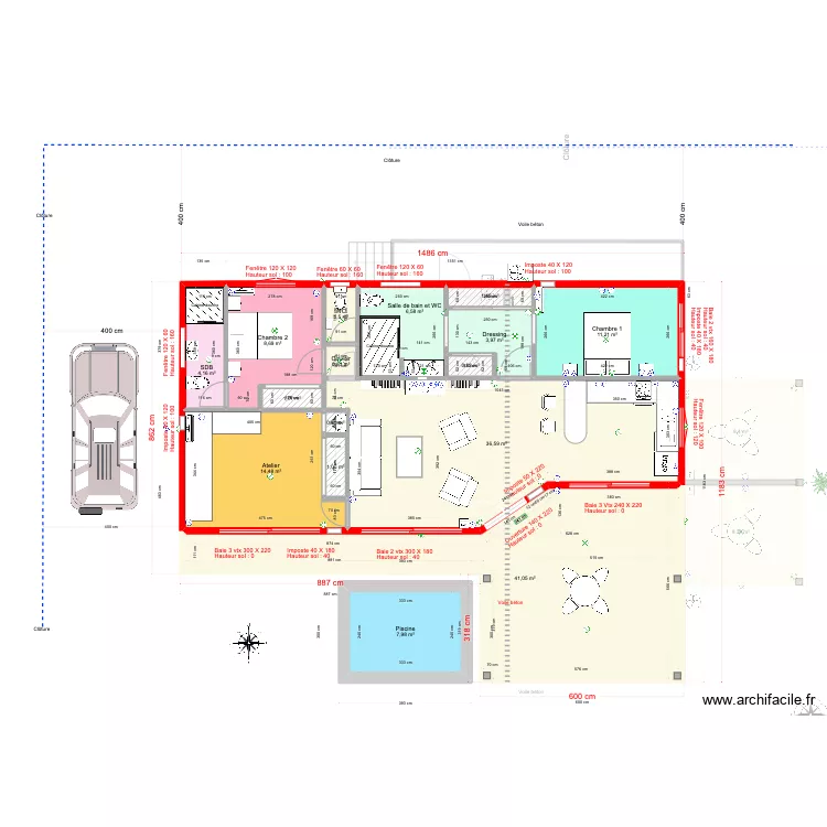 la Balinaise Lynda. Plan de la Balinaise Lynda. Plan de