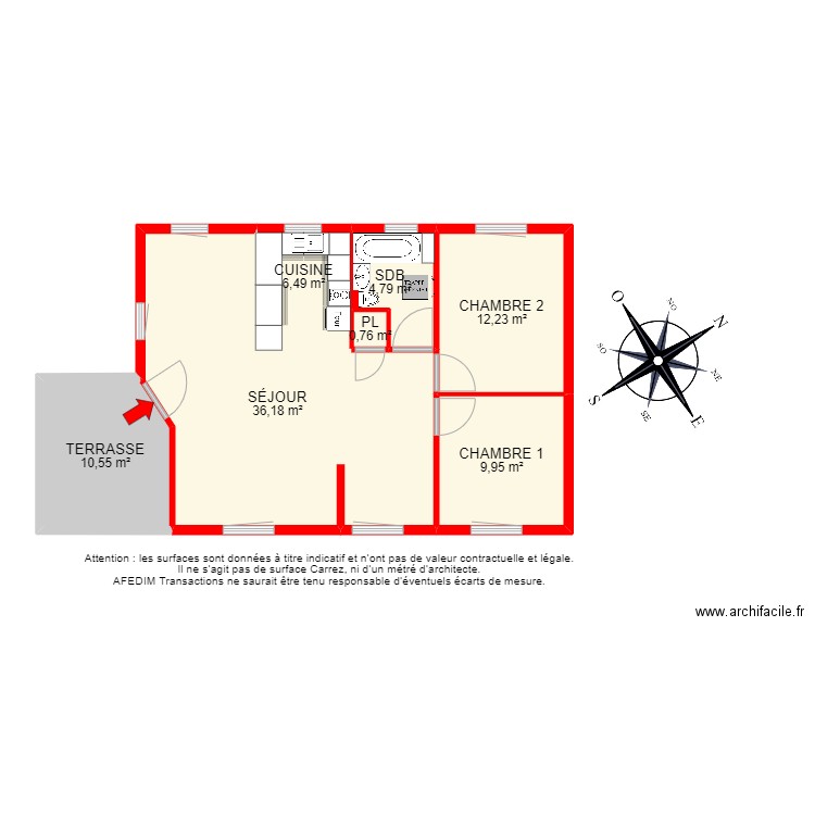 BI 13500. Plan de 0 pièce et 0 m2