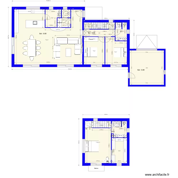 villa Ken Montagnac v5. Plan de 