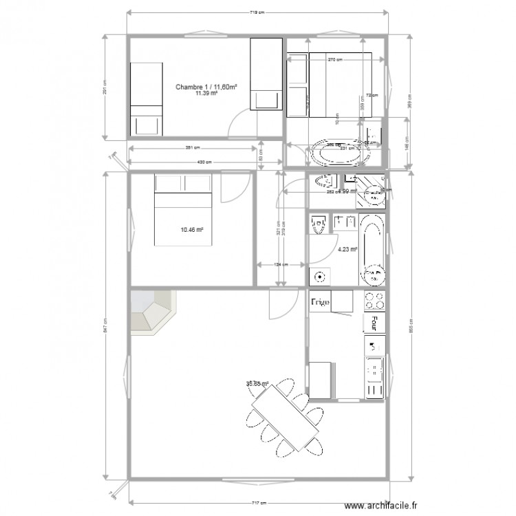 Royan projetV1. Plan de 0 pièce et 0 m2