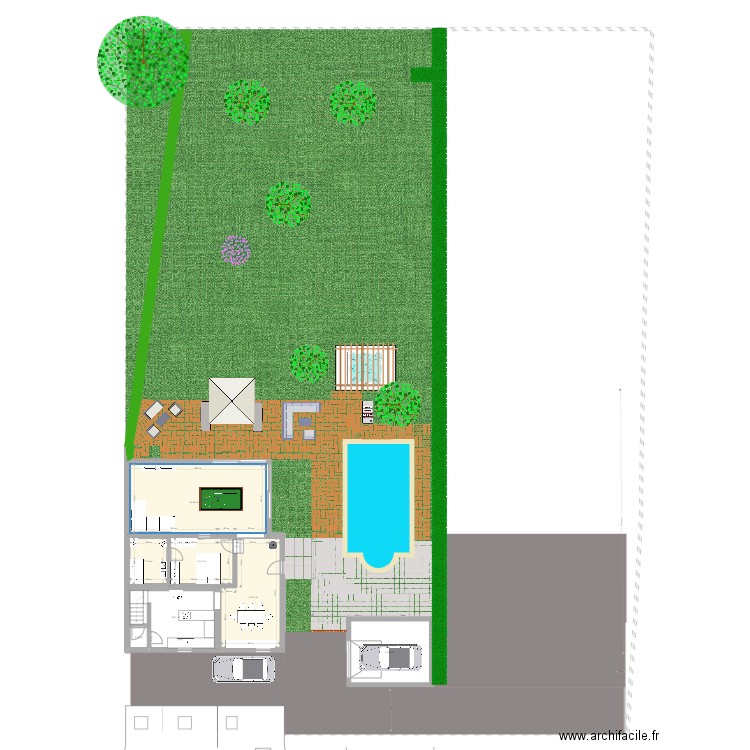 Maison Nath plus Annex arriere. Plan de 13 pièces et 186 m2