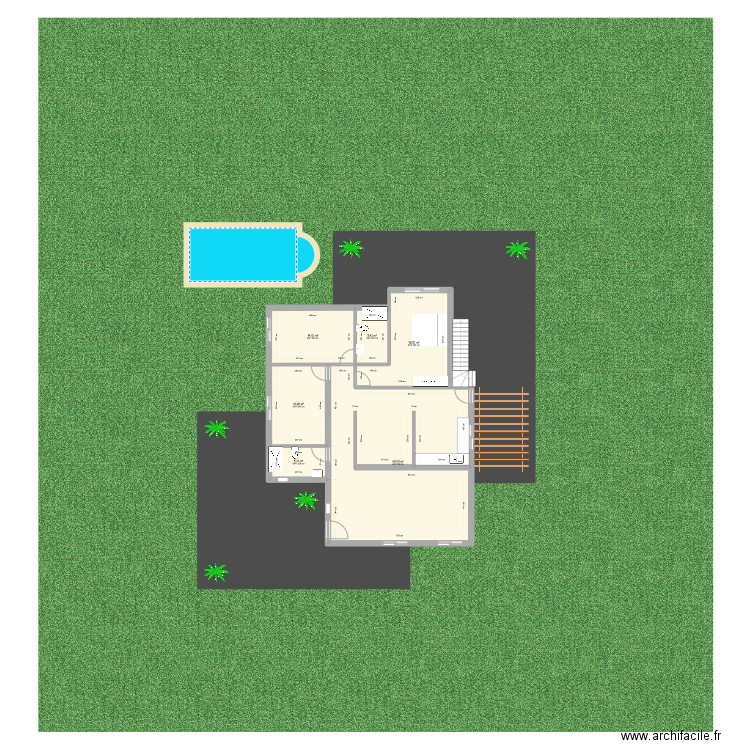 Kerkour 8. Plan de 6 pièces et 124 m2