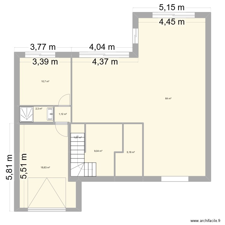 saint leger2. Plan de 27 pièces et 222 m2