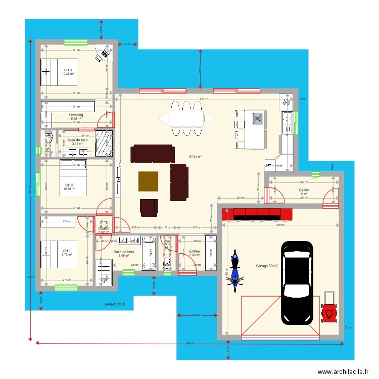 PERSO 115m2. Plan de 0 pièce et 0 m2