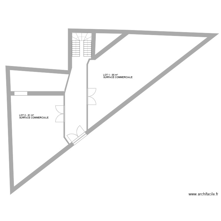 BLOIS VOUTE RDC. Plan de 0 pièce et 0 m2