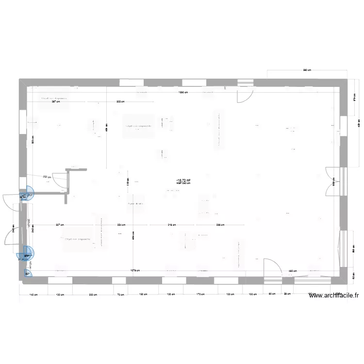 garage. Plan de 