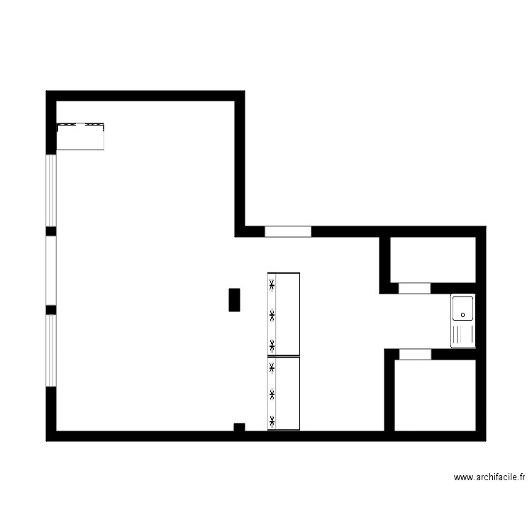 boucherie al amin st denis. Plan de 3 pièces et 39 m2