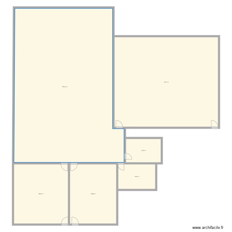 Plan architectural 1. Plan de 6 pièces et 586 m2
