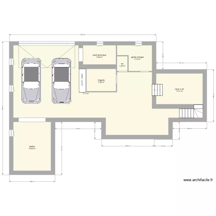 maison ancy . Plan de 