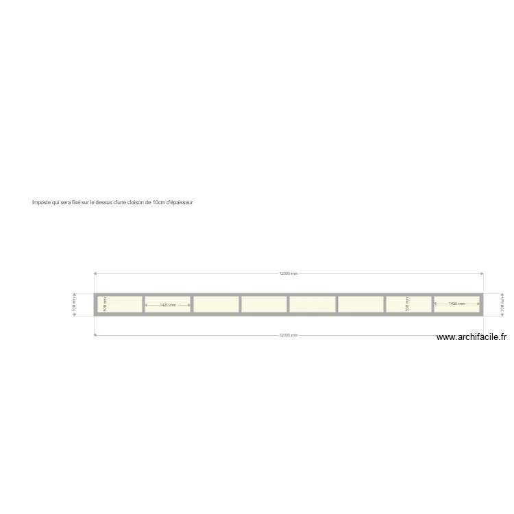 IMPOSTE CHATELINEAU. Plan de 