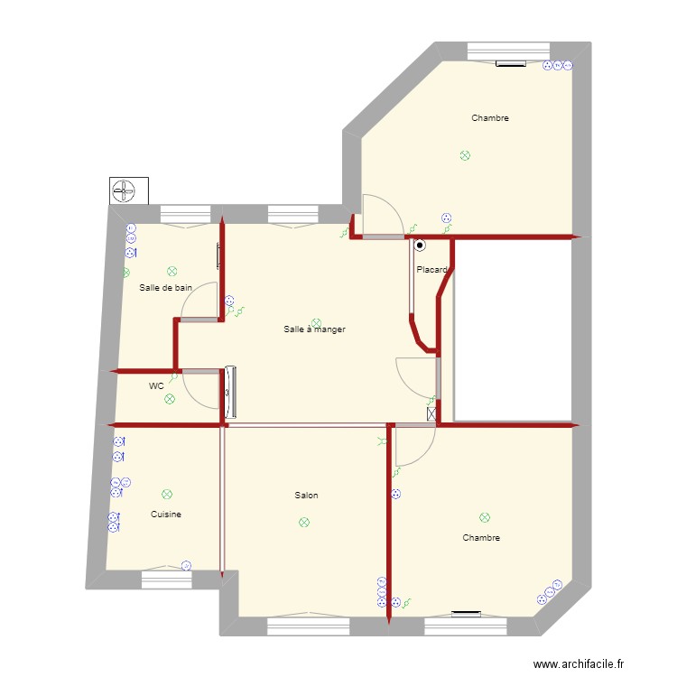 gb1. Plan de 48 pièces et 425 m2