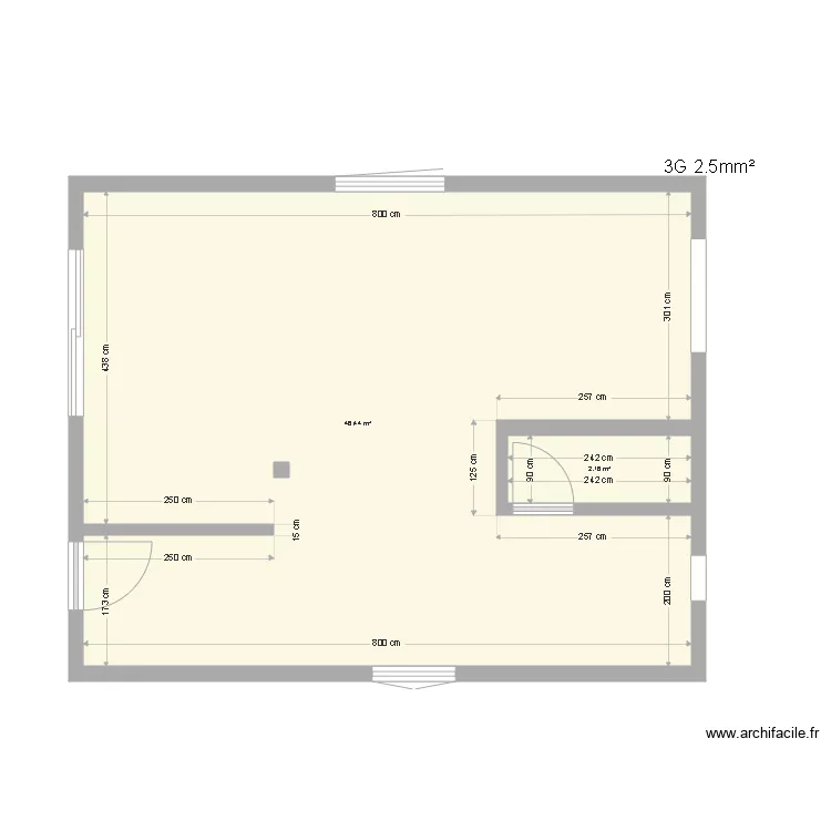 SAB ANTOINE RDC VIERGE. Plan de 