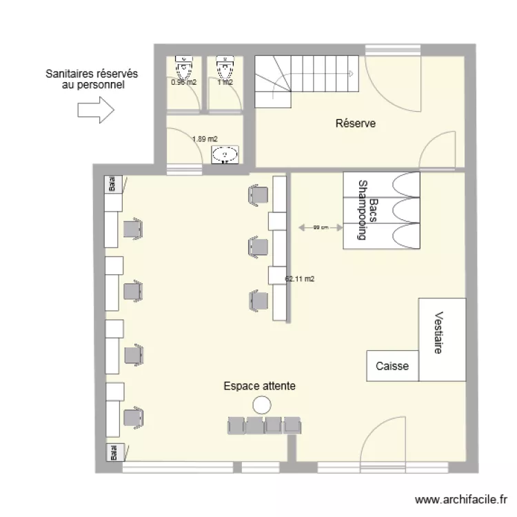 Am&eacute;nagements. Plan de 