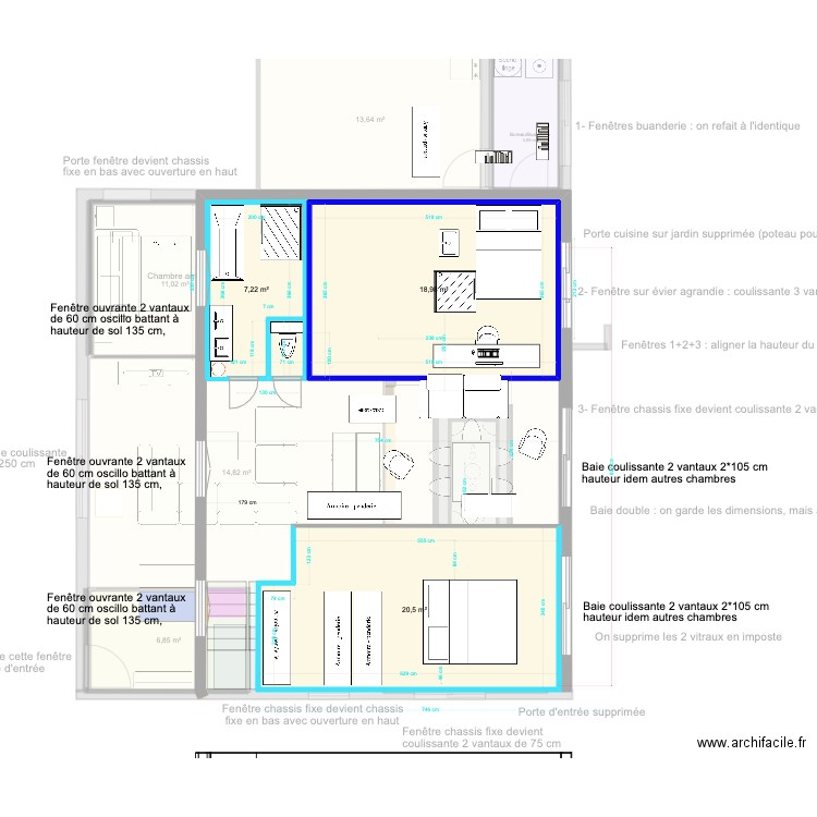 20230402 XL test SDB. Plan de 13 pièces et 154 m2