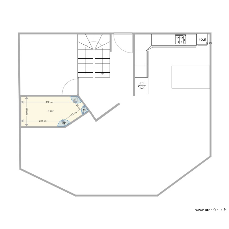 ANGLE. Plan de 0 pièce et 0 m2