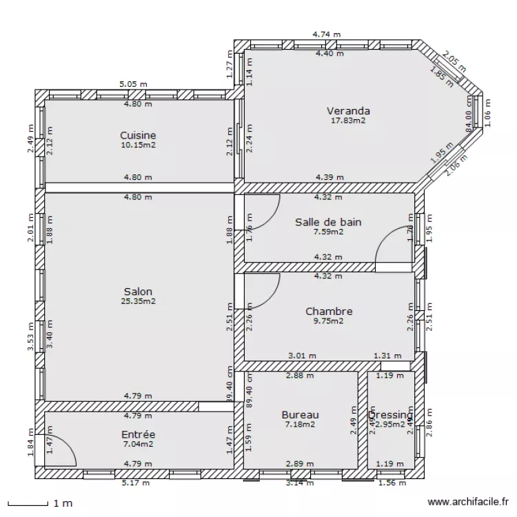 Maison 1. Plan de Maison 1. Plan de