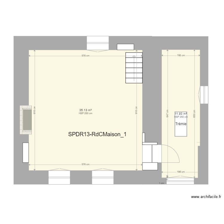 SPDR13-Etage-Maison_1. Plan de 0 pièce et 0 m2
