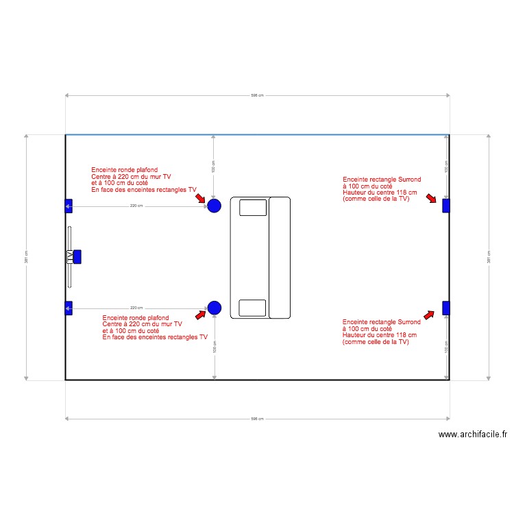 salle detente vu du plafond. Plan de 0 pièce et 0 m2