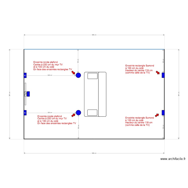 salle detente vu du plafond. Plan de 0 pièce et 0 m2