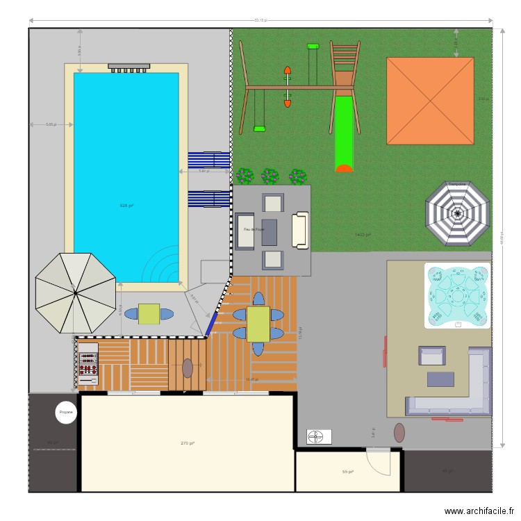 la cour16. Plan de 0 pièce et 0 m2