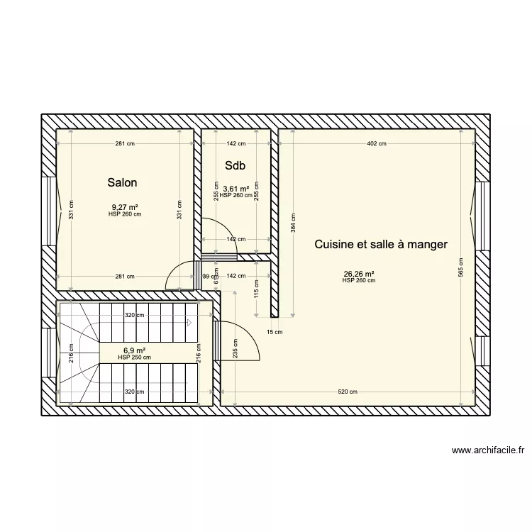 Premi&egrave;re &eacute;tage Province modifi&eacute;. Plan de 