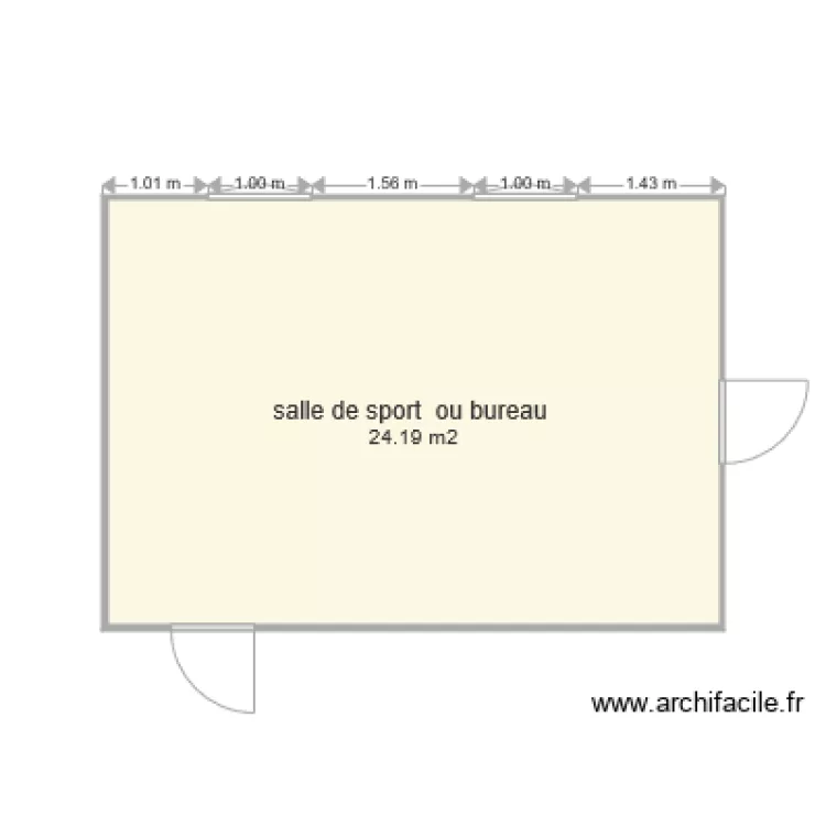 salle de sport ou bureau. Plan de salle de sport ou bureau. Plan de