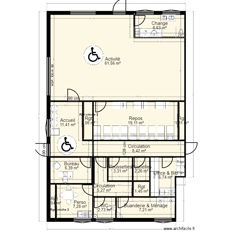 B91U2AC projet_Proj 1. Plan de 0 pièce et 0 m2