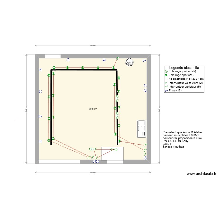 plan electrique schema. Plan de 0 pièce et 0 m2