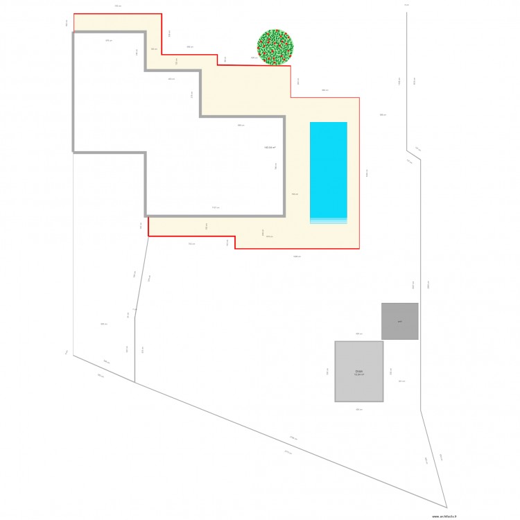 Terrasse Surface 2. Plan de 0 pièce et 0 m2